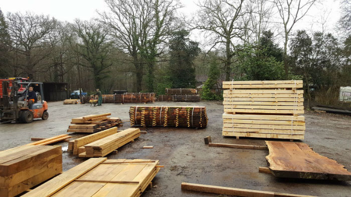 Timber Supplies Ready for Air Drying