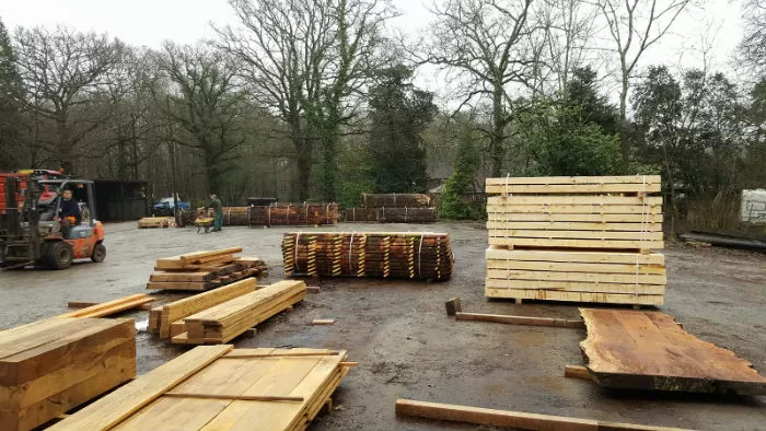 Timber Supplies Ready for Air Drying